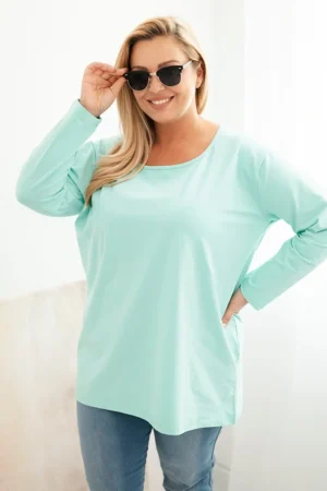 Plus Size palaidinė plačia iškirpte