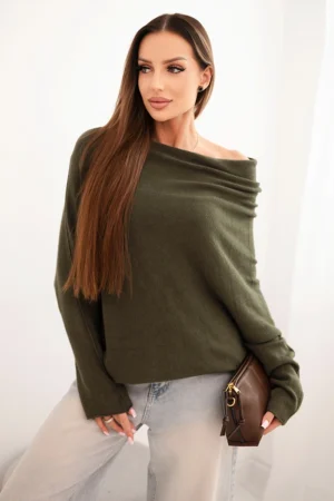 Asimetriškas oversize megztinis