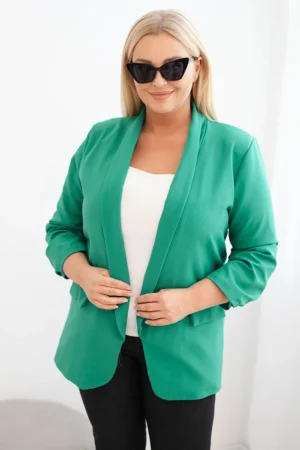 Plus Size švarkas be užsegimo