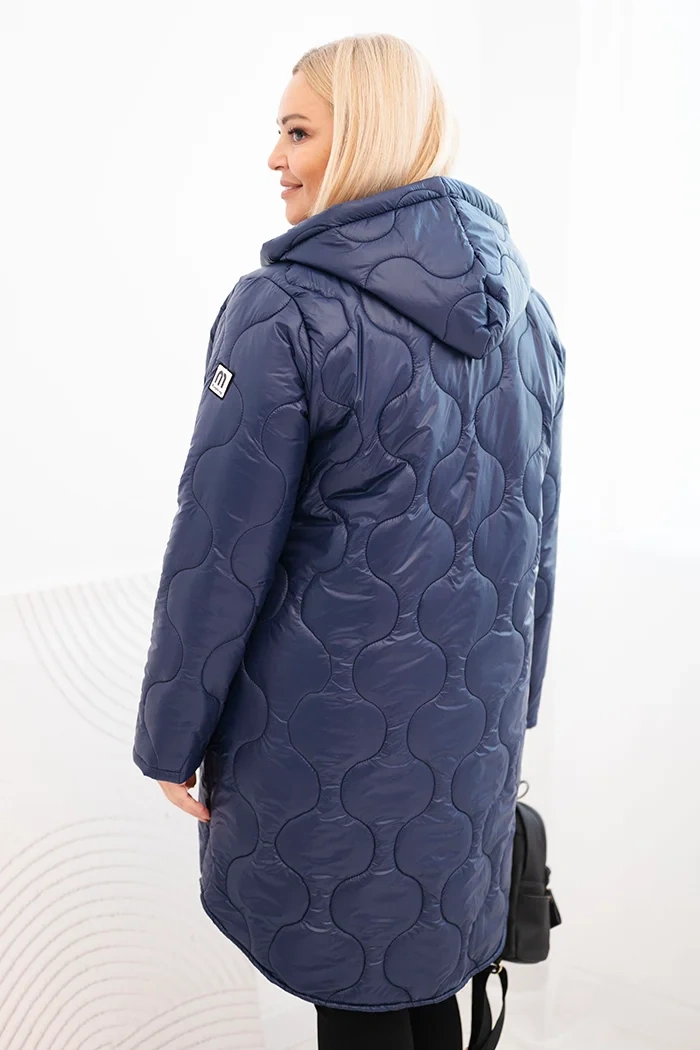 35896_2 Plus Size žieminė striukė su gobtuvu - Image 3