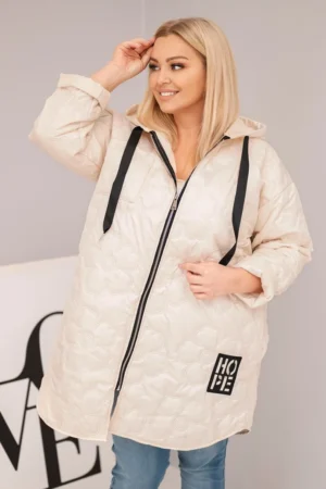 Plus Size striukė gėlėtu pamušalu