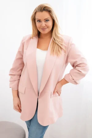 Plus Size ilgas oversize švarkas