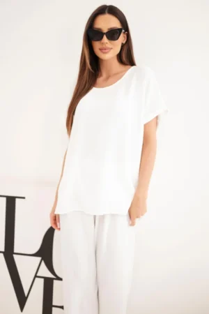 Plus Size palaidinės ir kelnių komplektas